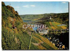 Modern Postcard Cochem an der Mosel und mit Burg Cochem Sesselbahn