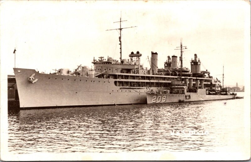 Real Photo Postcard U.S.S. Pixie