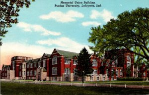 Indiana Lafayette Memorial Union Building Purdue University Curteich