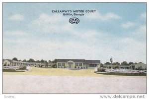 Calllaway's Motor Court, GRIFFIN, Georgia, 30-40's