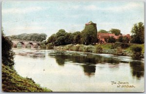 The Seven At Atcham River Scene Shropshire England Nature Attraction Postcard