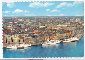 Sweden Stockholm Harbor Old Town Ships 1973 4X6