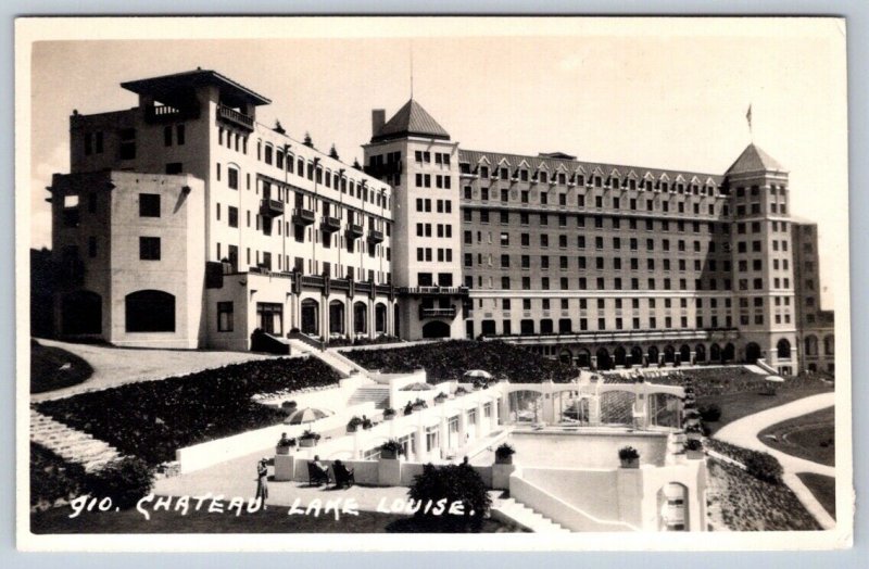 Chateau Lake Louise, Banff Alberta, Vintage Byron Harmon RPPC 910 Postcard #2