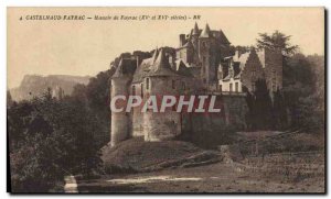 Postcard Old Chateau Castelnaud Fayrac Manor Fayrac