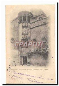 Bourges Old Postcard Staircase of & # 39hotel Lallemand