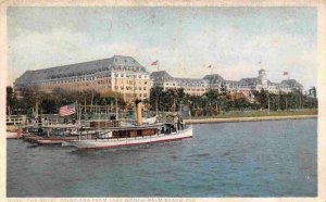 Royal Poinciana Hotel Motor Launch Palm Beach Florida 1910c Phostint postcard