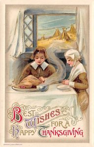 Artist Samuel Schmucker Vintage Thanksgiving Postcard