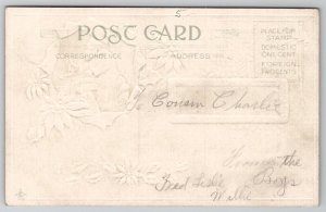 Christmas Greeting Yuletide Santa In Workshop Toy Windmill Postcard L23