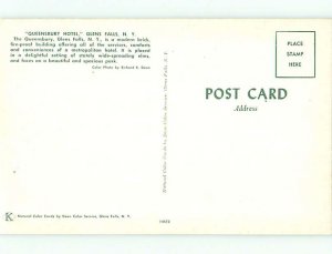 Unused Pre-1980 QUEENSBURY HOTEL Glens Falls New York NY u0882