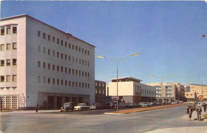 Tel-Aviv Israel 1950s Postcard Hakirya Street