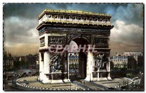 Old Postcard Paris Arc de Triomphe and Its Wonders of L & # 39Etoile