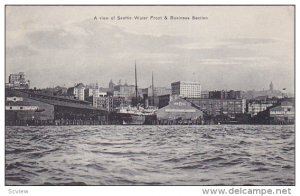 A View of SEATTLE Water Front & Business Section, Washington, 00-10s