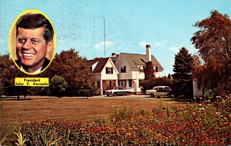 President John Fitzgerald Kennedy's Summer Home At Hyannisport Massachus...