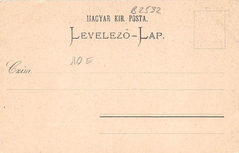 B2592 Hungary Budapest Chromo Lanczhid 1900 front/back scan