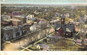 Fremont Nebraska 1911 Postcard Business Section Looking Southwest