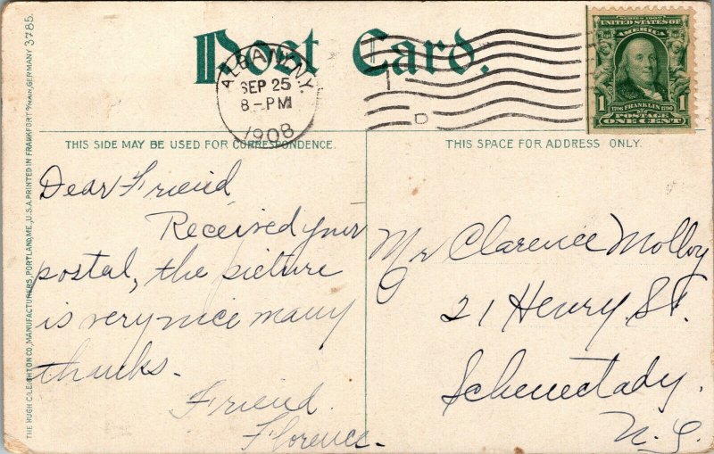 Vtg 1908 Cataract of the Mohawk River Cohoes New York NY Postcard