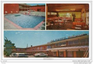 Portland Oregon Mel's Motor Motel Hotel Restaurant Split view old cars , 50-60s