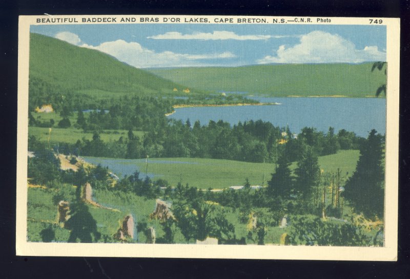 Cape Breton, Nova Scotia-N.S., Canada Postcard, Baddeck & Bras D'or Lakes