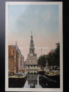 Netherlands ALKMAAR showing Working Barges - Old Postcard by P.A.A. No.8