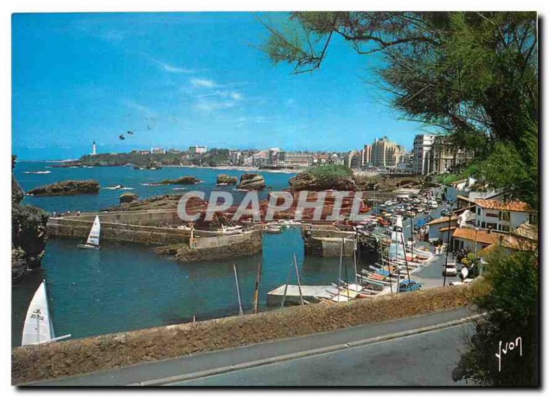 Postcard Modern Colors and Light of France Cote Basque Biarritz Pyr Alt Overv...