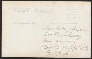 Young Sailors on Boat RPPC Used c1910s