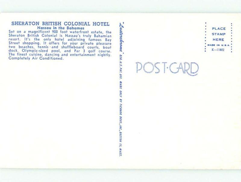 Pre-1980 NICE VIEW Nassau Bahamas i4223