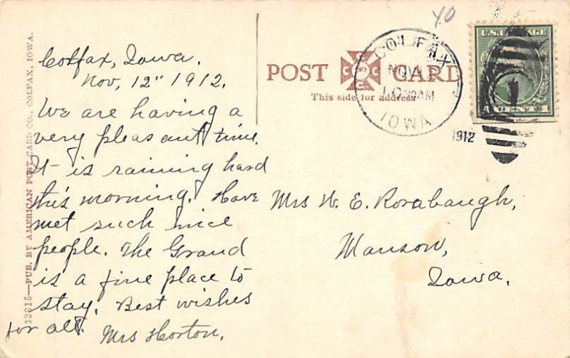 Colfax, Iowa Postcard