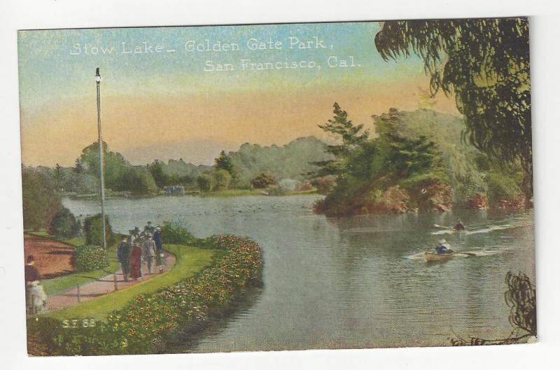 Est Early 1900s  USA Postcard - Stow Lake, Golden Gate Park, San Fran. (AF134)