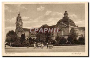 Bahnhof -Carte Postale Ancienne Wiesbaden