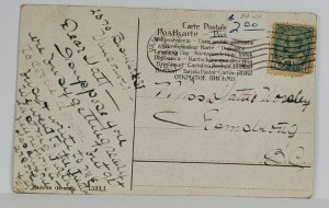 Victorian Couple Romance Courting Scene c1911 Postcard S8