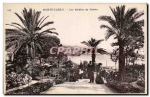 Monaco - Monte Carlo - Gardens Casino - Old Postcard