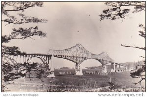 Oregon North Bend Coos Bay Bridge Real Photo