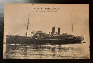 Mint Vintage Picture Postcard RMS Mongolia Peninsular Oriental Company