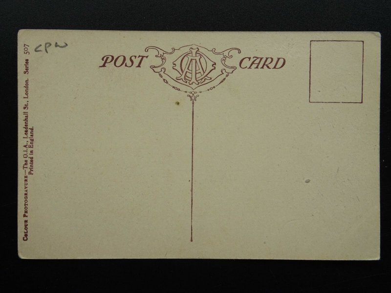 Netherlands Dutch OLD WINDMILL Watercolour Study - Old Postcard by The O.I.A.