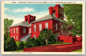 Owens Virginia 1940s Postcard Hillcrest Grill Stratford Birthplace Robert E. Lee