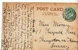 Genealogy Postcard - Family History - Money - Kingston on Thames - Surrey  A1367