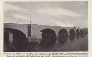 HARTFORD, Connecticut, PU-1909; Stone-Arch Bridge Over The Connecticut River