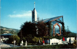 Rancho Palos Verdes California CA Wafarers Chapel Church Postcard VTG UNP Mirro  