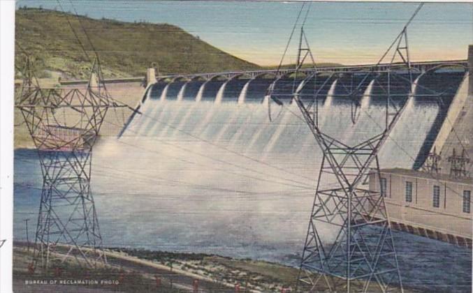 Washington Grand Coulee Dam Power Transmission Towers Curteich