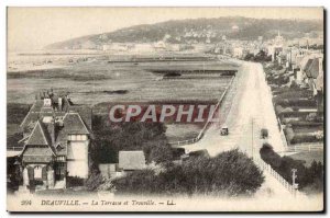 Old Postcard Deauville and Trouville Terrace