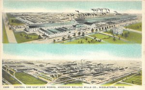 F94/ Middletown Ohio Postcard Butler c1910 2View Rolling Mills 10
