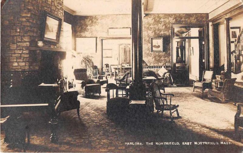 East Northfield Massachusetts The Northfield Parlors Real Photo Postcard J50402