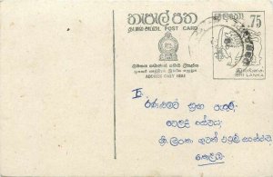 Entier Postal Stationery Postal Sri Lanka Ceylon Lion