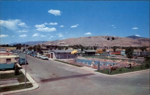 Salt Lake City Utah UT National Trailer Park Swimming Pool Vintage Postcard