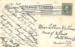Free Library Dunkirk NY USA Postcard