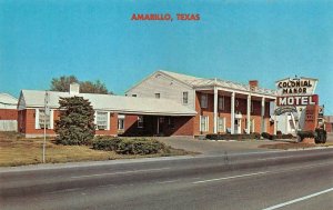 AMARILLO, Texas TX ~ COLONIAL MANOR MOTEL~Jack Dekle  ROADSIDE Route 66 Postcard