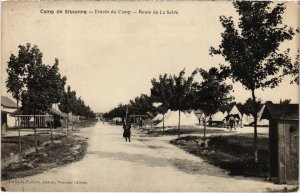 CPA Militaire Camp de SISSONNE - Entrée du Camp - Route de (92189)