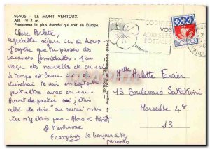 Modern Postcard Mont Ventoux alt 1912m Panorama entedu most ever in Europe