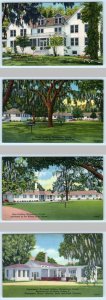 4 Postcards MOOSEHAVEN, FL~ Recreation, Hope, Commissary, Empire Buildings 1940s