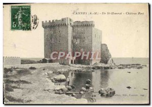 Old Postcard Ile St Honorat Cannes Chateau Fort